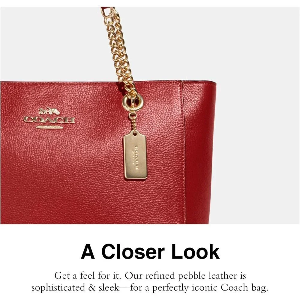 COACH Womens Cammie Chain Tote